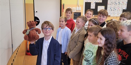 Miś Wojtek w klasie 3a