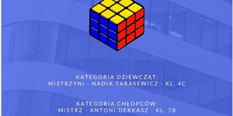 Wyniki Szkolnych Mistrzostw w układaniu Kostki Rubika