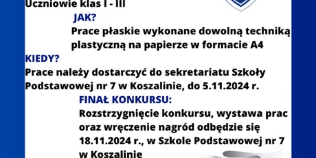 Zachęcamy uczniów klas 1-3 do udziału w konkursie