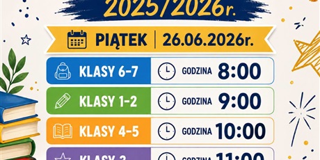 Zakończenie Roku Szkolnego 2025/2026 
