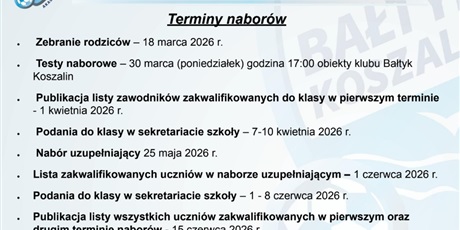 Rekrutacja do klasy sportowej