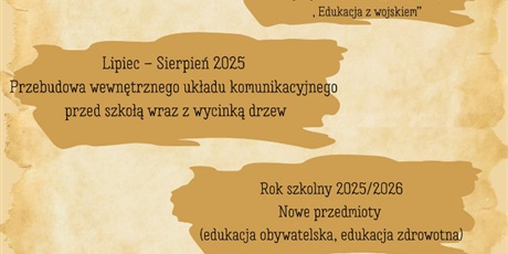 Wydarzenia z życia szkoły